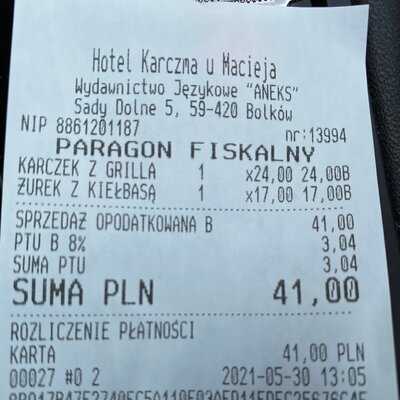 Restauracja Karczma U Macieja