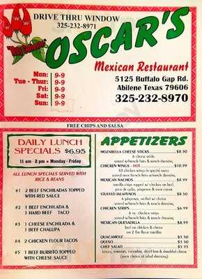 Oscar's Mexican Restaurant, Abilene