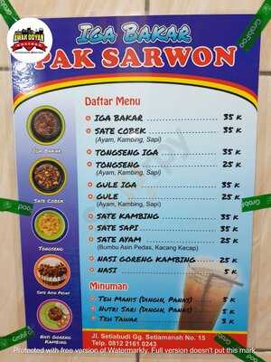 Iga Bakar Pak Sarwon