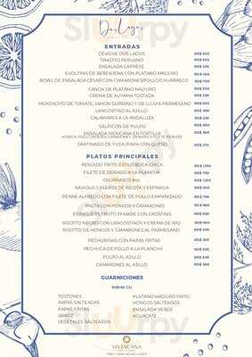 Dos Lagos menu