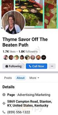 Thyme Savor Off The Beaten Path