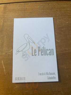 Le Pélican menu