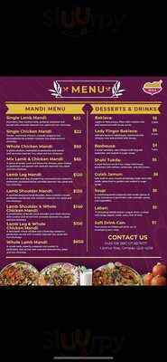 Mandi Al Arabia Gold Coast menu