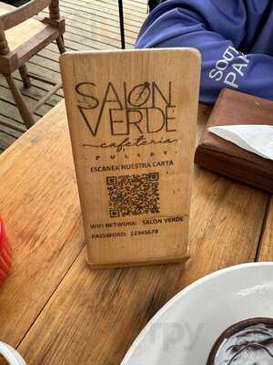 Salón Verde menu
