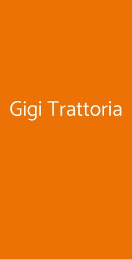 Gigi Trattoria, Lucca