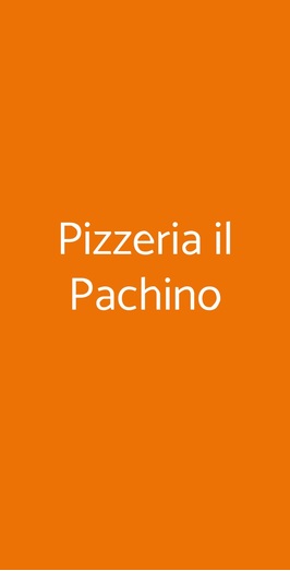 Pizzeria Il Pachino, Viareggio