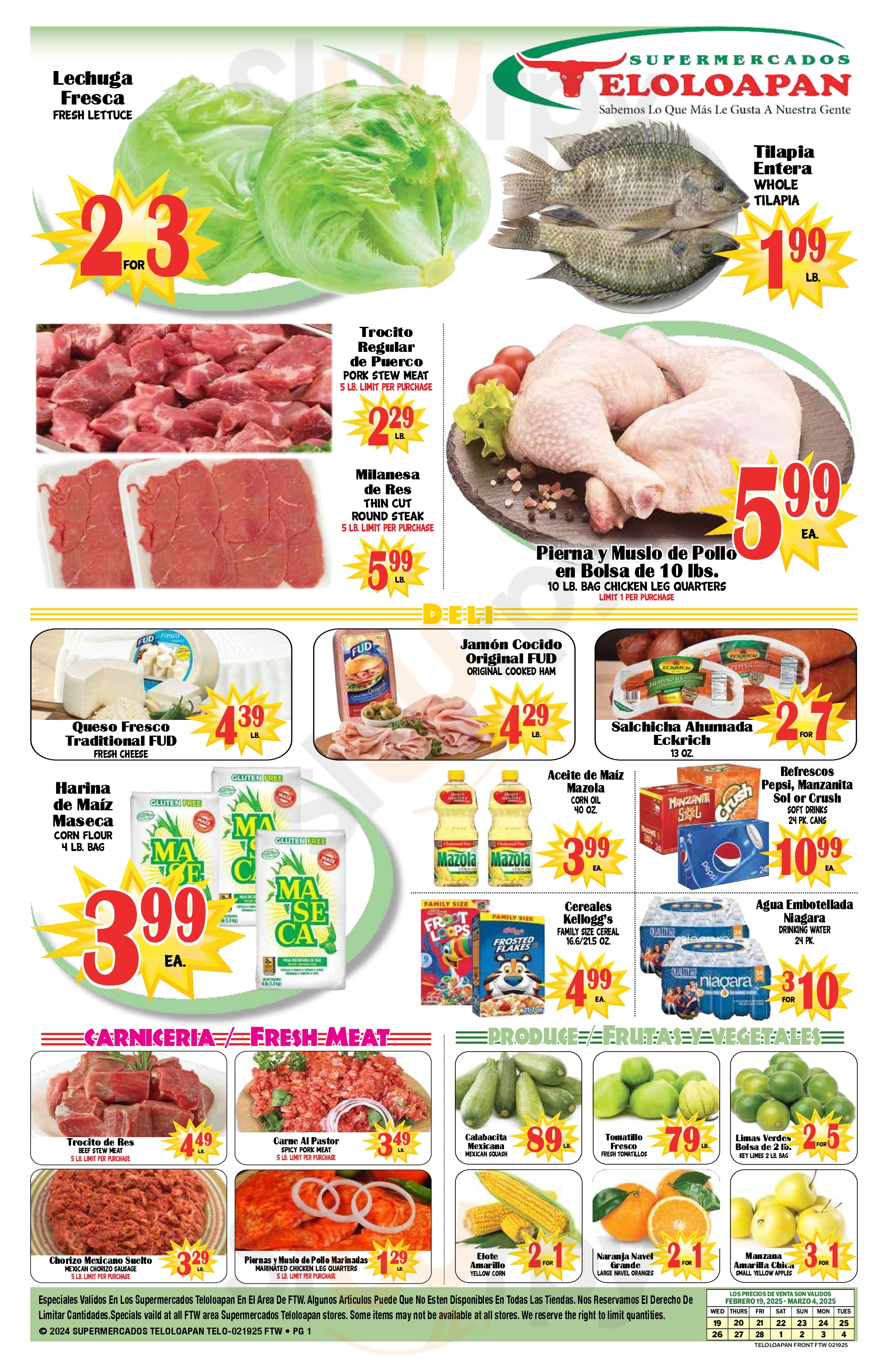Supermercados Teloloapan #1 Houston Menu - 1