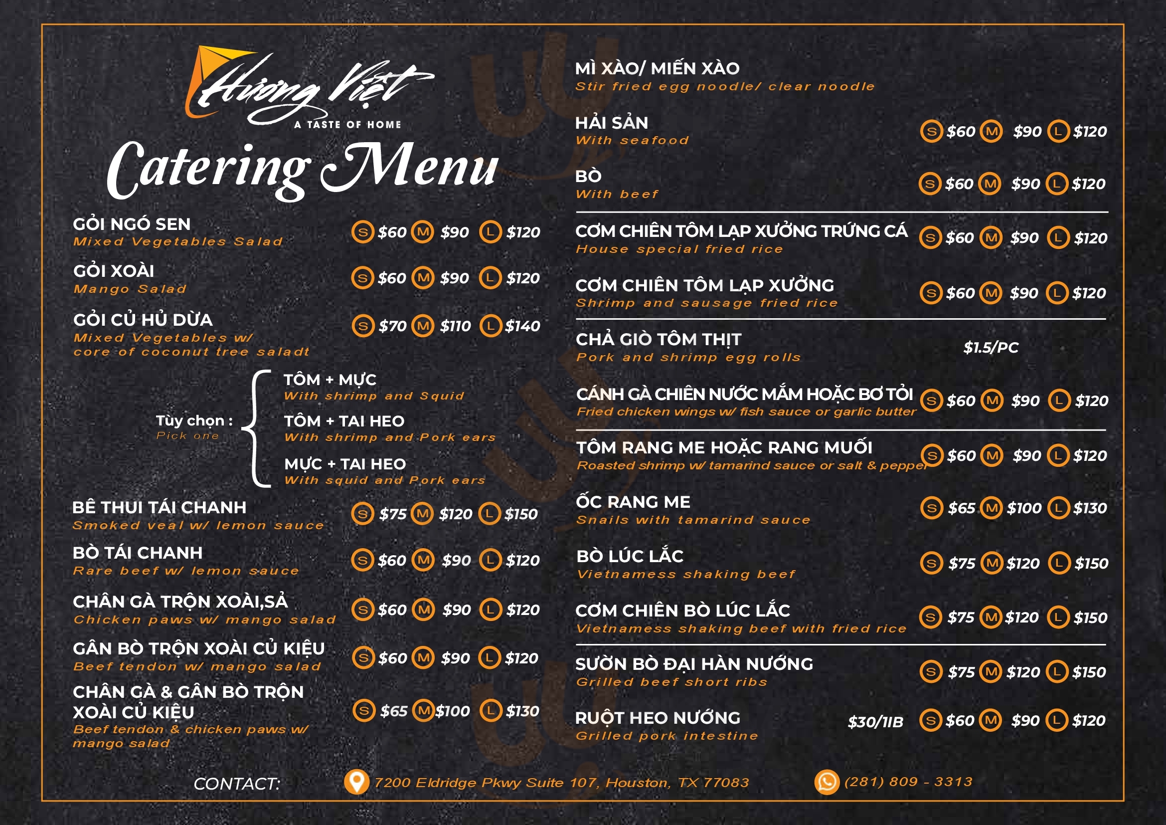 Main Menu - Huong Viet