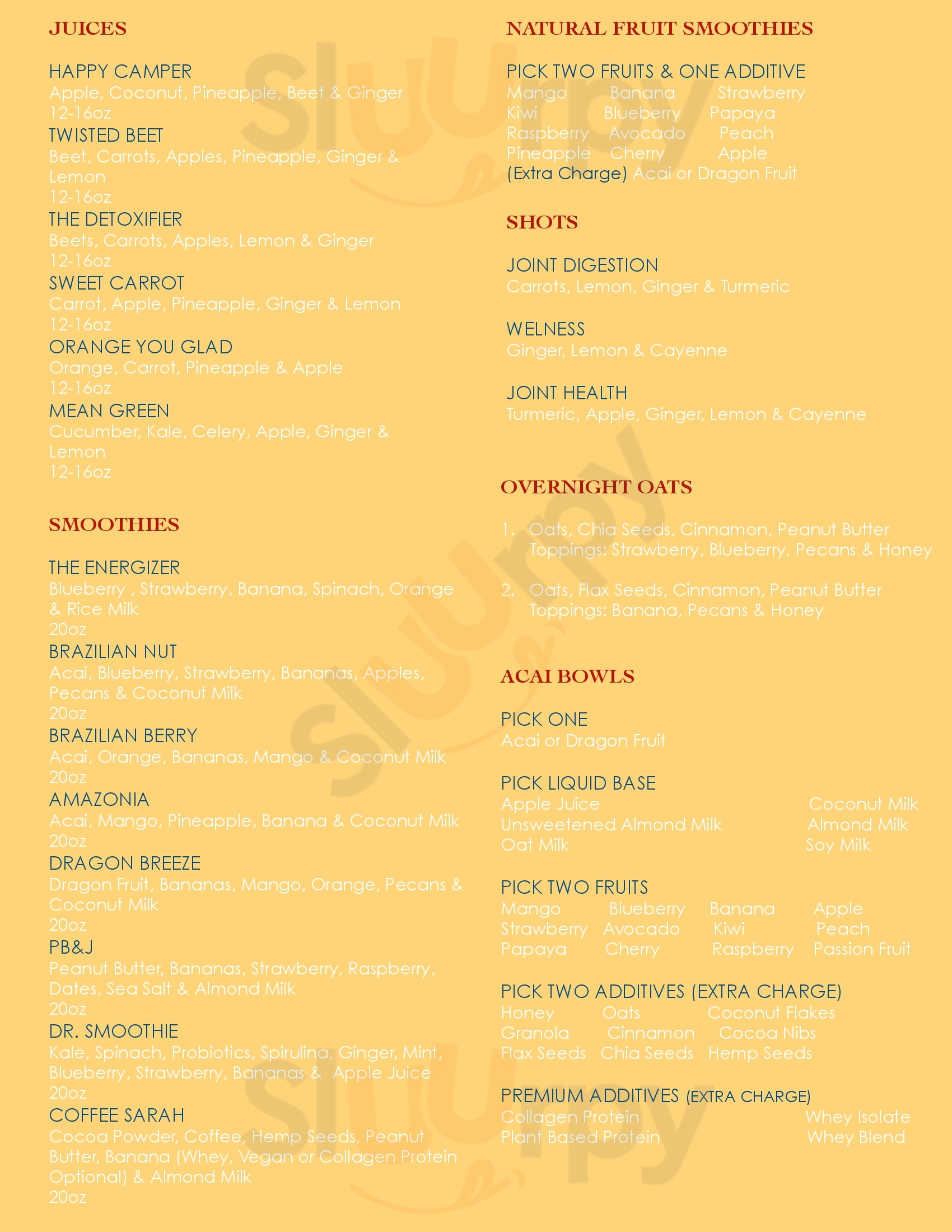 Main Menu - The Shack Supplements And Shakes Health Bar