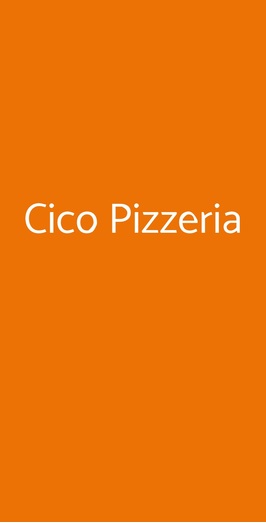 Cico Pizzeria, Terranuova Bracciolini