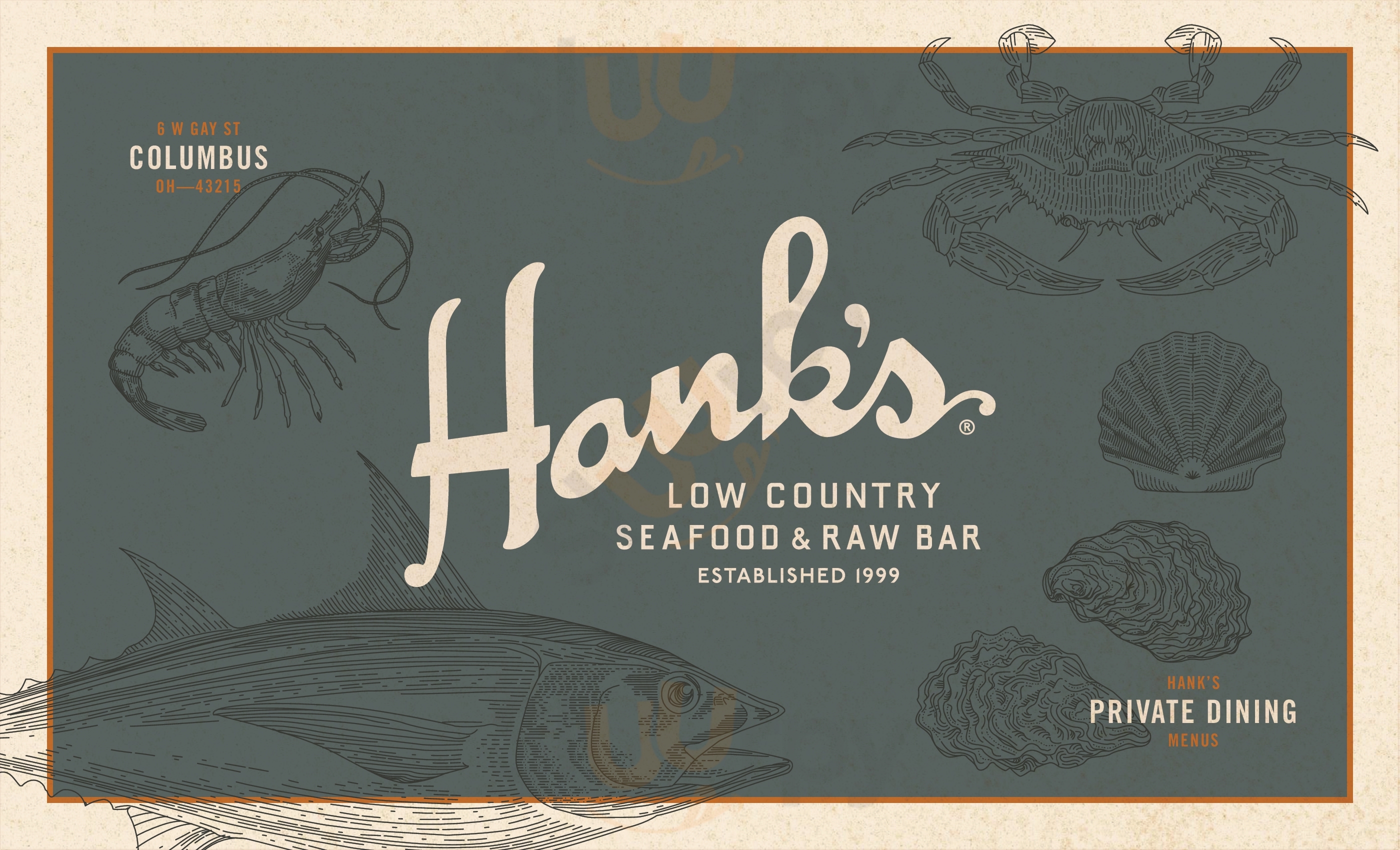 Main Menu - Hank's Low Country Seafood & Raw Bar