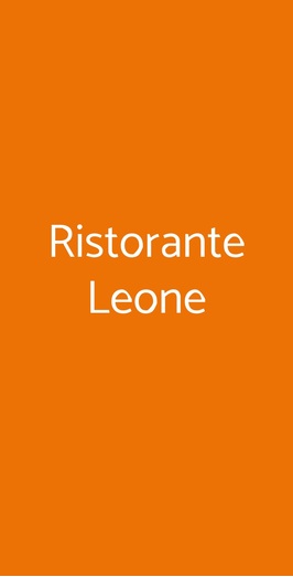 Ristorante Leone, Viareggio