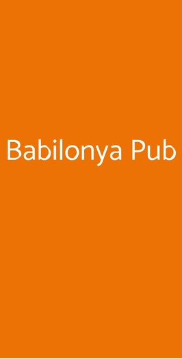 Babilonya Pub, Bibbiena