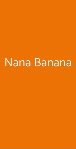 Nana Banana, Torre del Lago Puccini