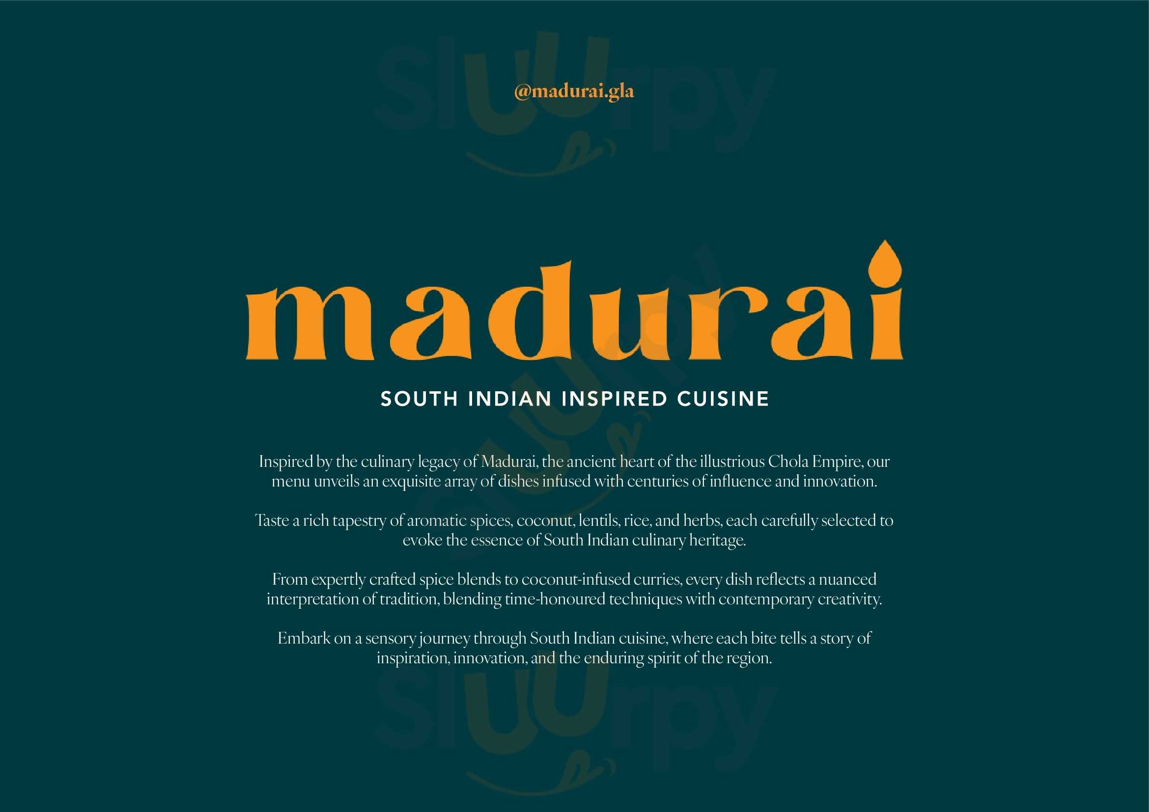 Madurai Glasgow Menu - 1