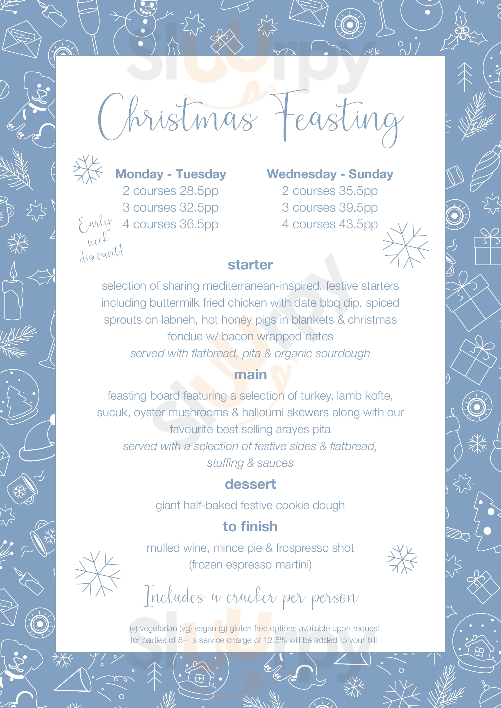 Main Menu - Megan's By The Wey