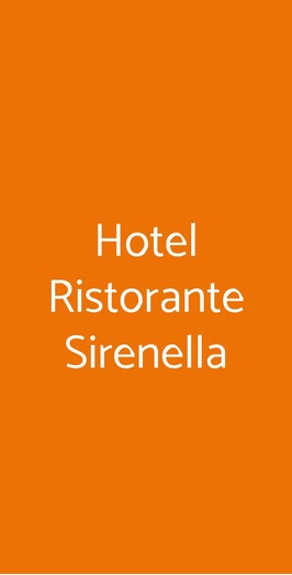 Ristorante Sirenella, Genova