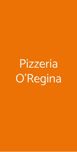 Pizzeria O'regina, Genova