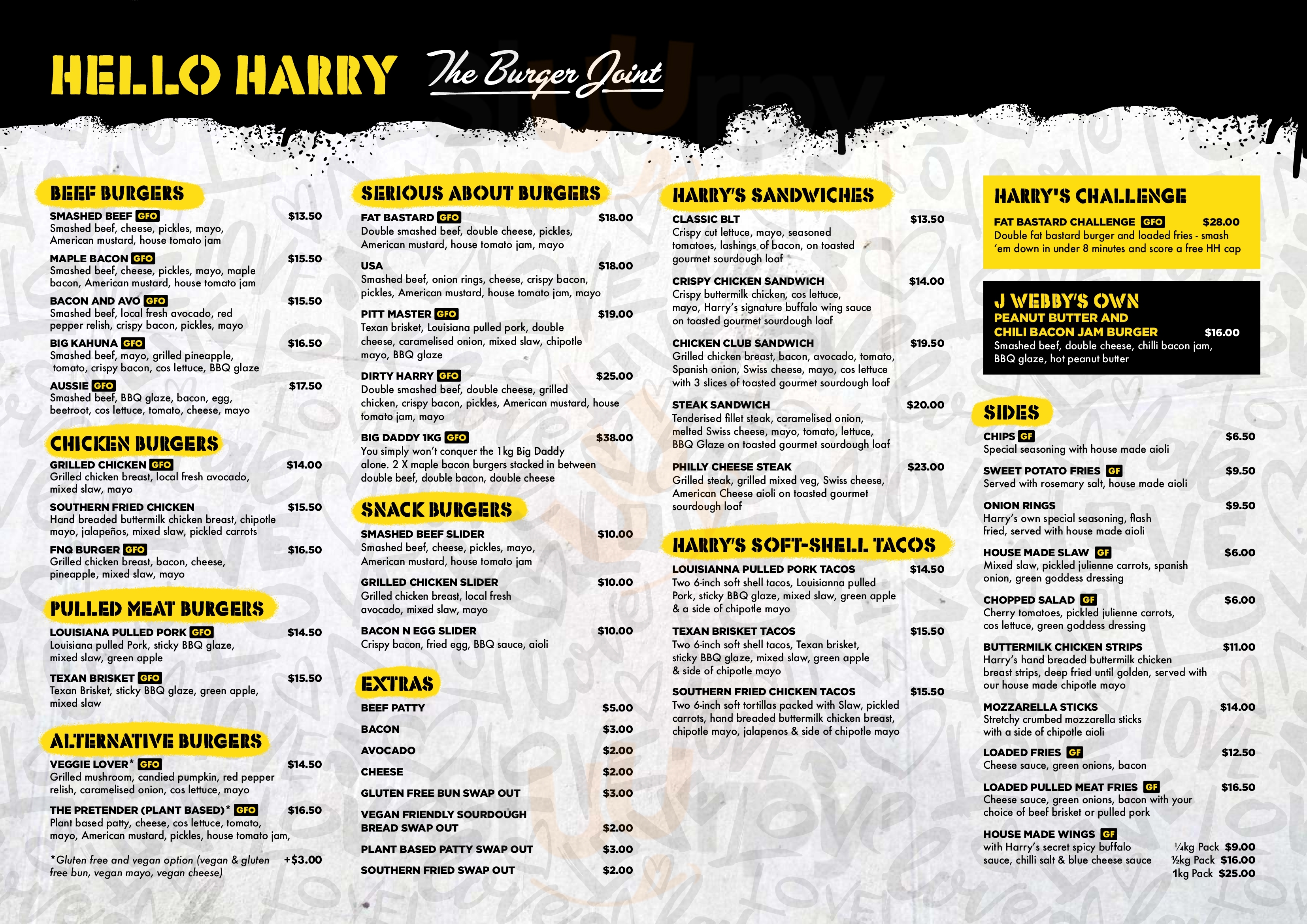 Hello Harry Wollongong North Wollongong Menu - 1