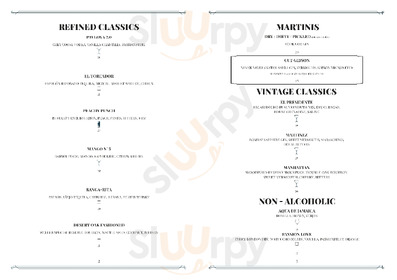 The Cut Bar & Grill menu