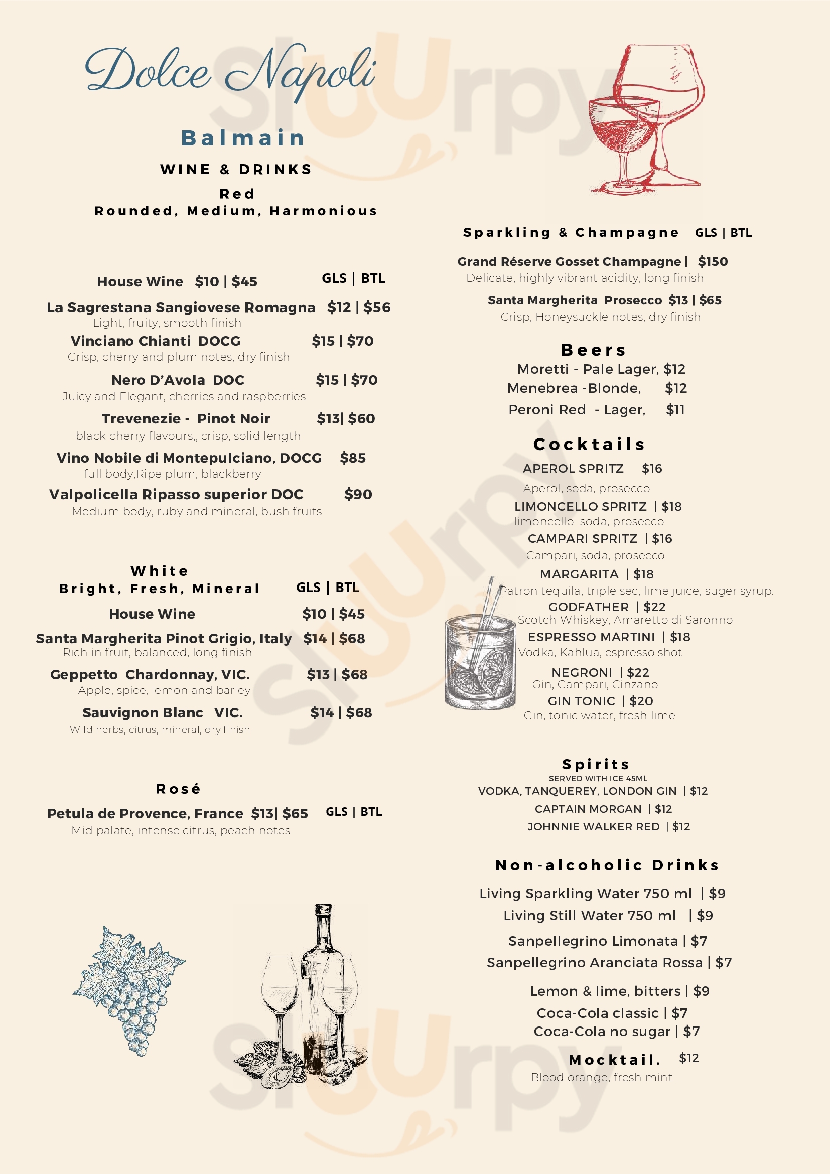 Main Menu - Dolce Napoli