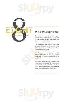 Eight. Restaurant & Bar menu
