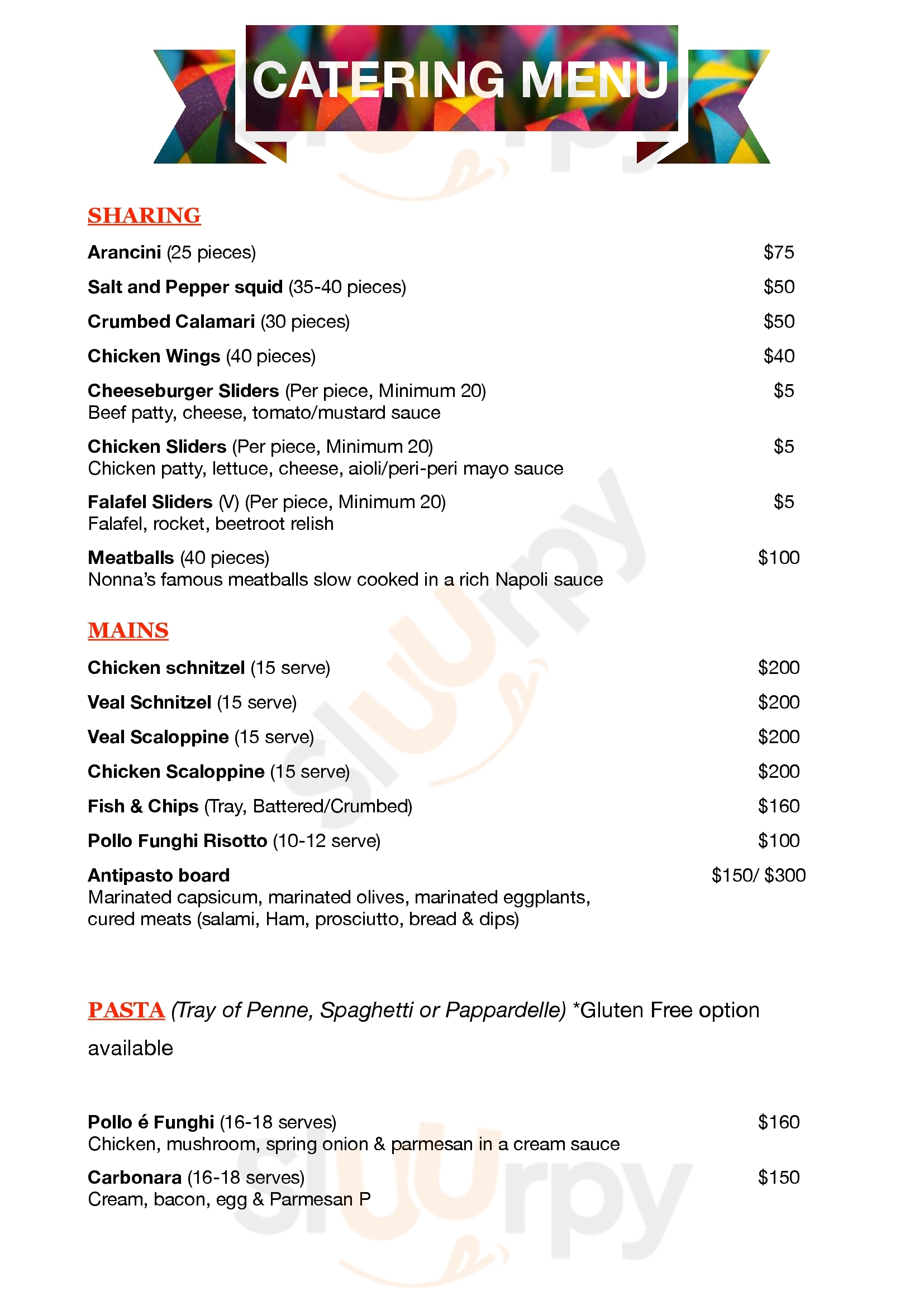 Crust&knife Doreen Menu - 1