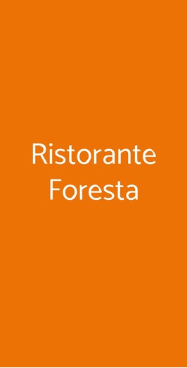 Ristorante Foresta, Marina di Pisa