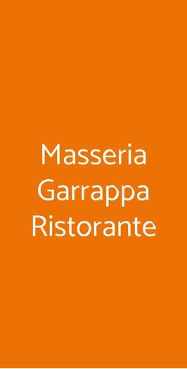 Ristorante Dono - Masseria Garrappa, Monopoli