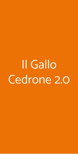 Gallo Cedrone 2.0, San Miniato