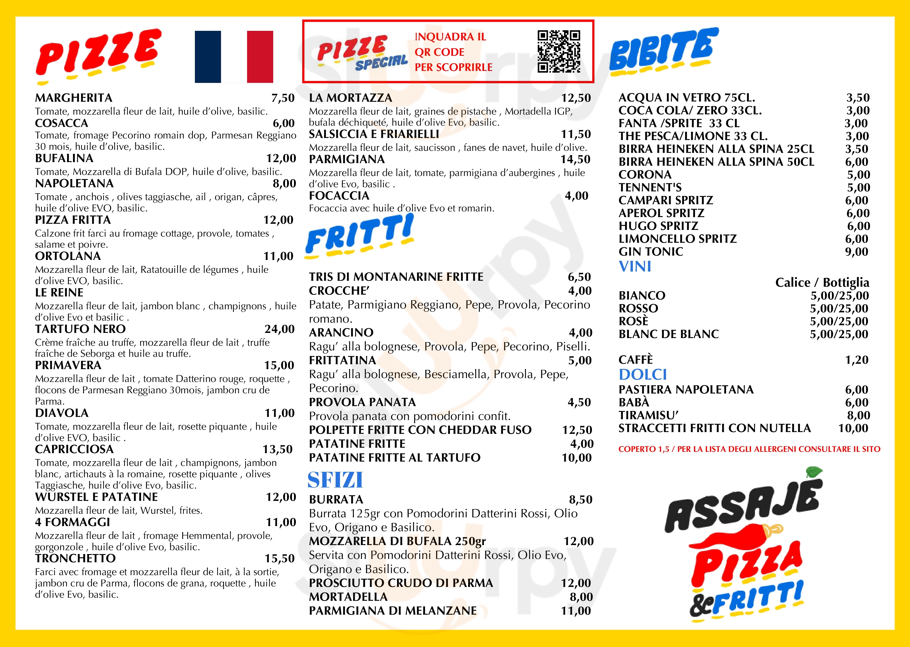 Assajè Pizza&fritti Bordighera Menu - 1