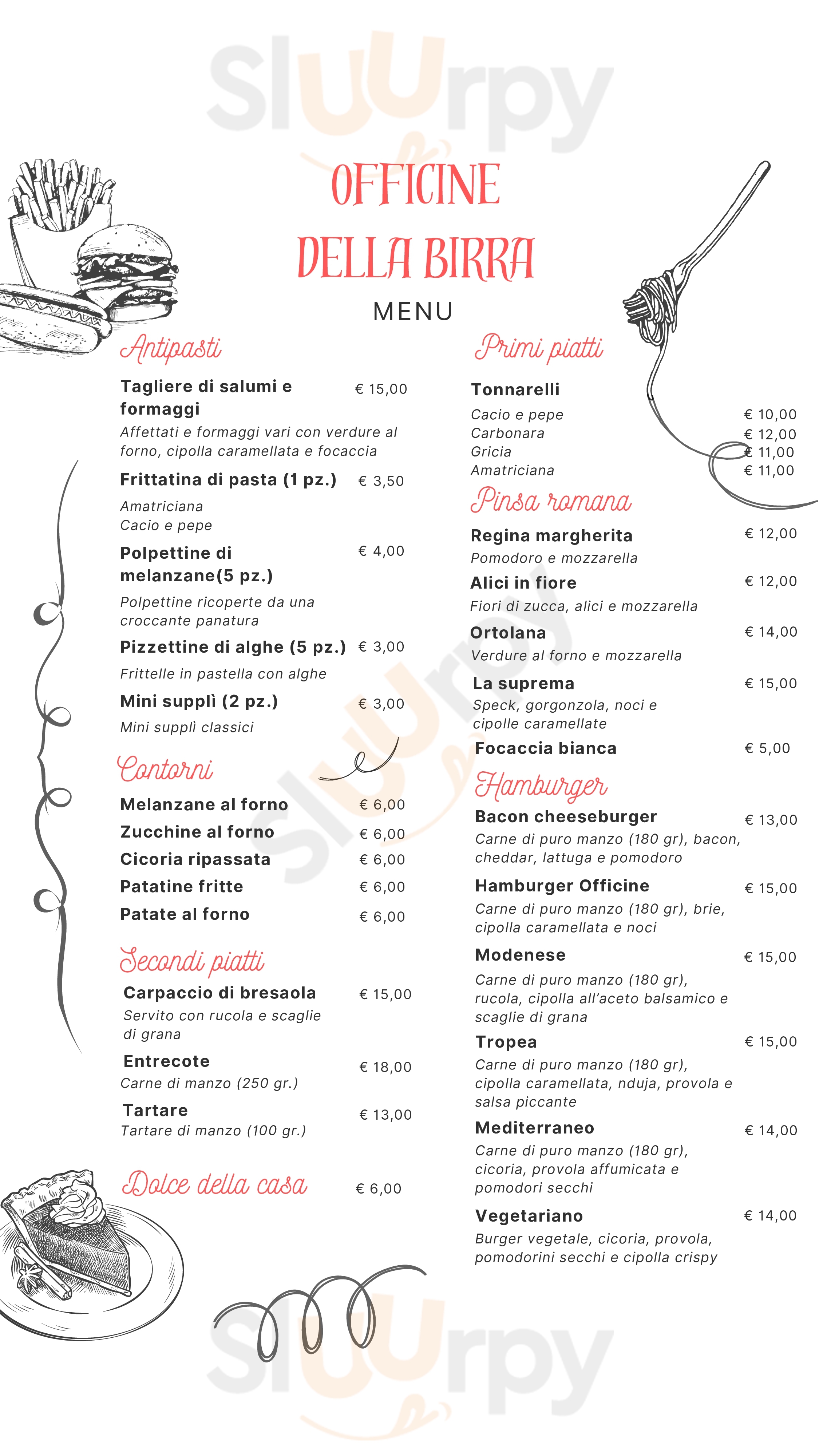 Officine Della Birra Bistrot Roma Menu - 1