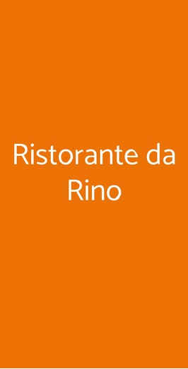 Ristorante Da Rino, Pisa