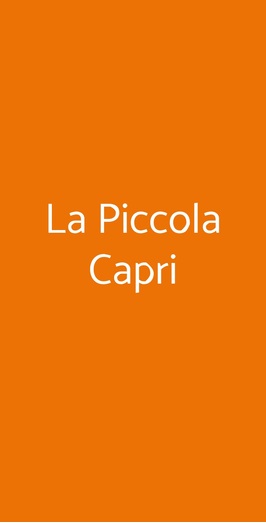 La Piccola Capri, Pisa