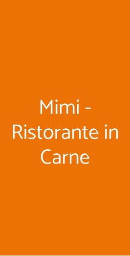 Mimì - Ristorante In Carne, Bari