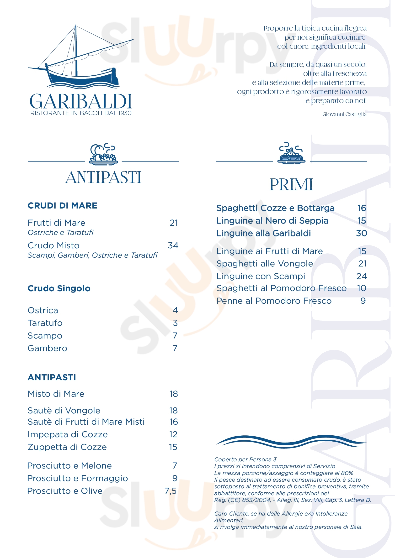 Ristorante Garibaldi Bacoli Menu - 1