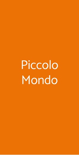 Piccolo Mondo, Pisa