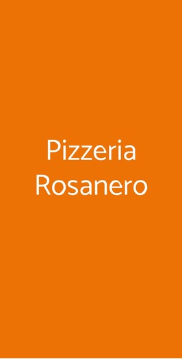 Pizzeria Rosanero, Cascina