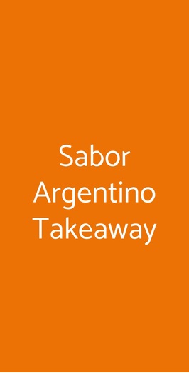 Sabor Argentino Takeaway, Castellanza