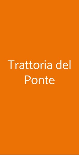 Trattoria Del Ponte, Gallarate