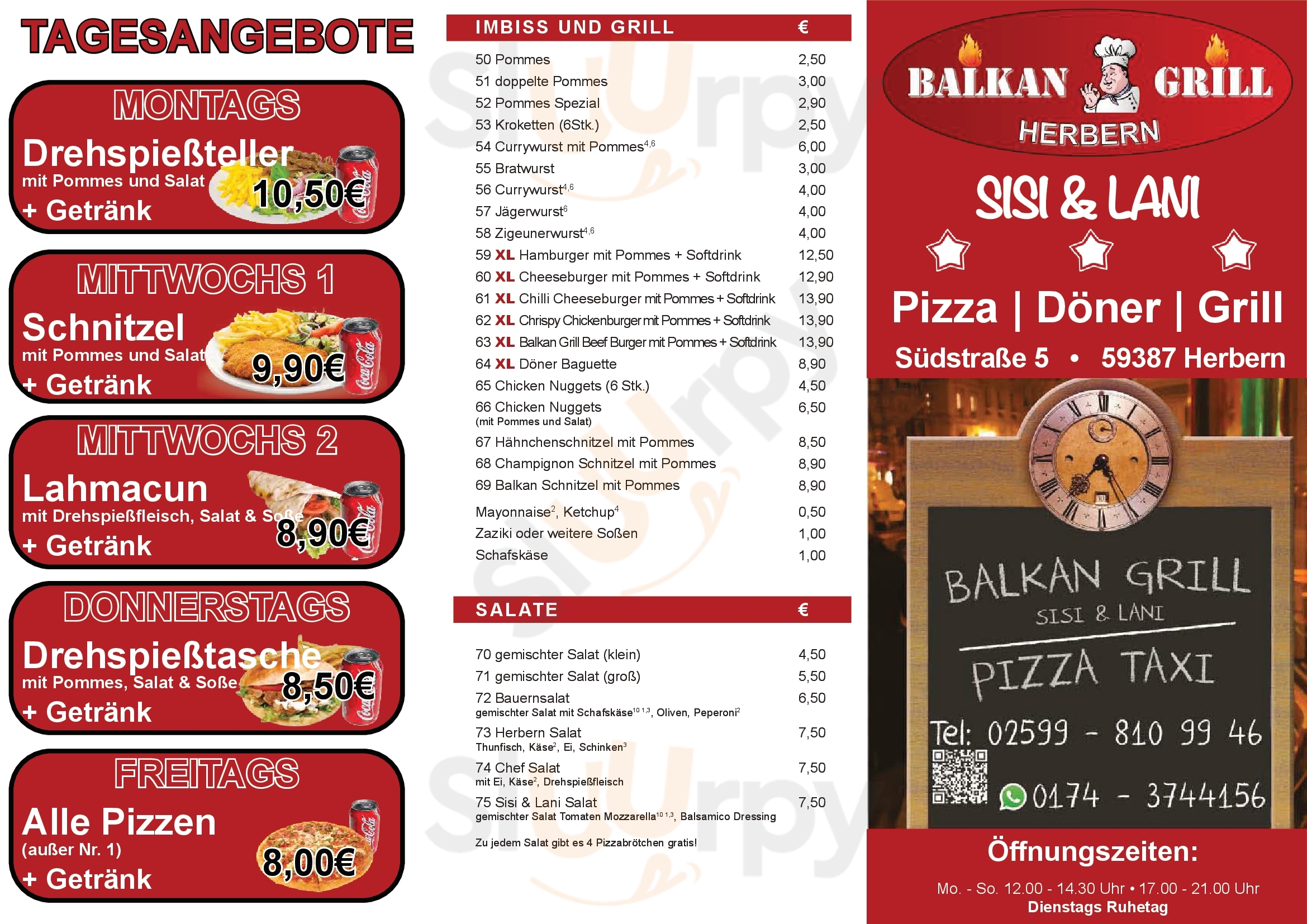 Balkan Grill Herbern Ascheberg Menu - 1