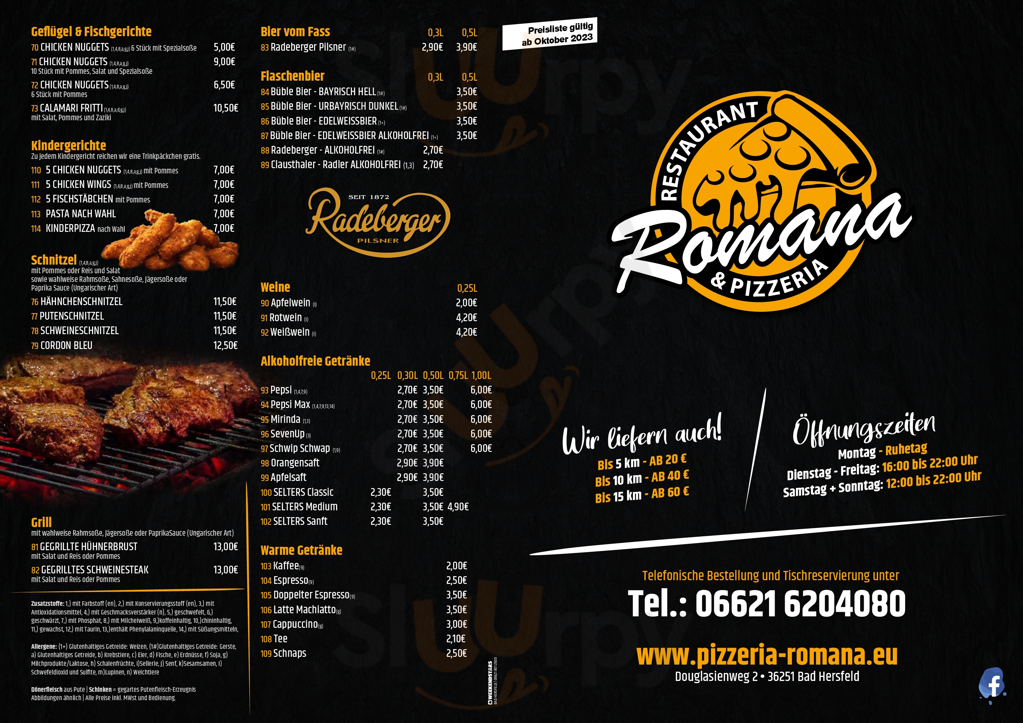 Restaurant Pizzeria Romana Bad Hersfeld Menu - 1