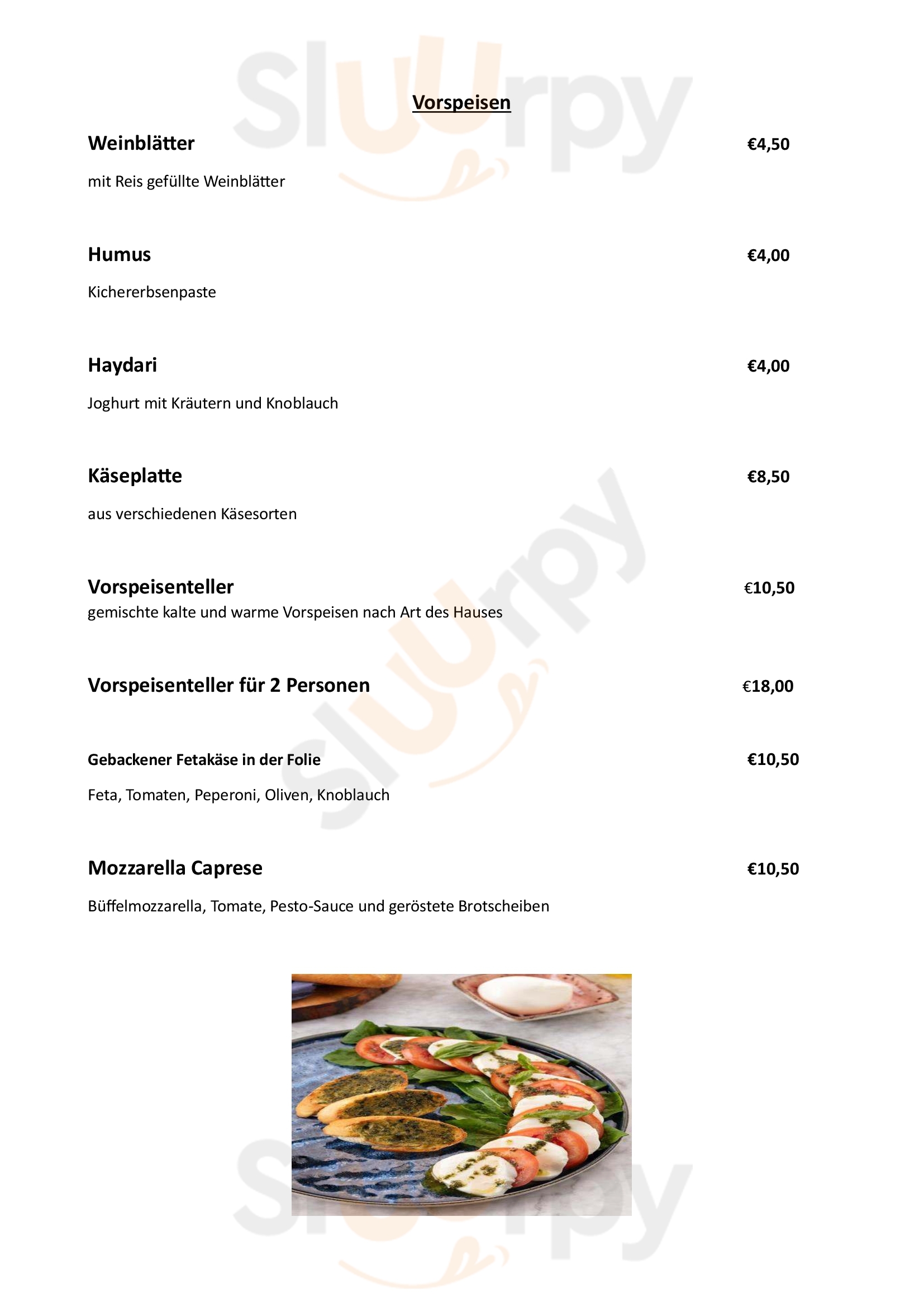 Main Menu - Woody´s Restaurant