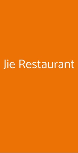 Jie Restaurant, Saronno