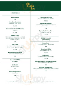 The Lucky Few menu