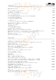 Herzwerk Restaurant menu