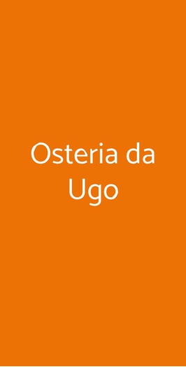 Osteria Da Ugo, Gallarate