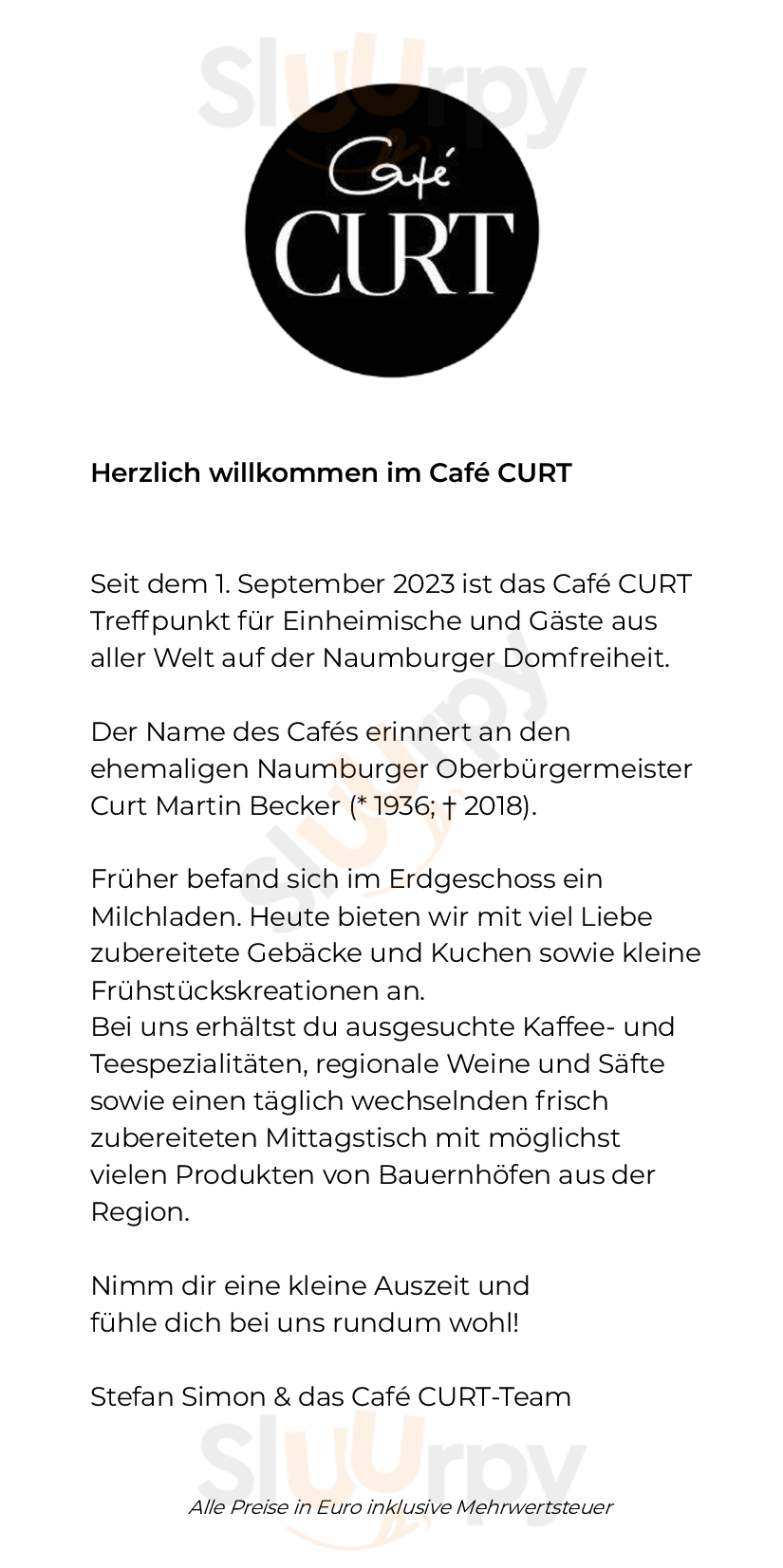 Café Curt Naumburg Naumburg Menu - 1