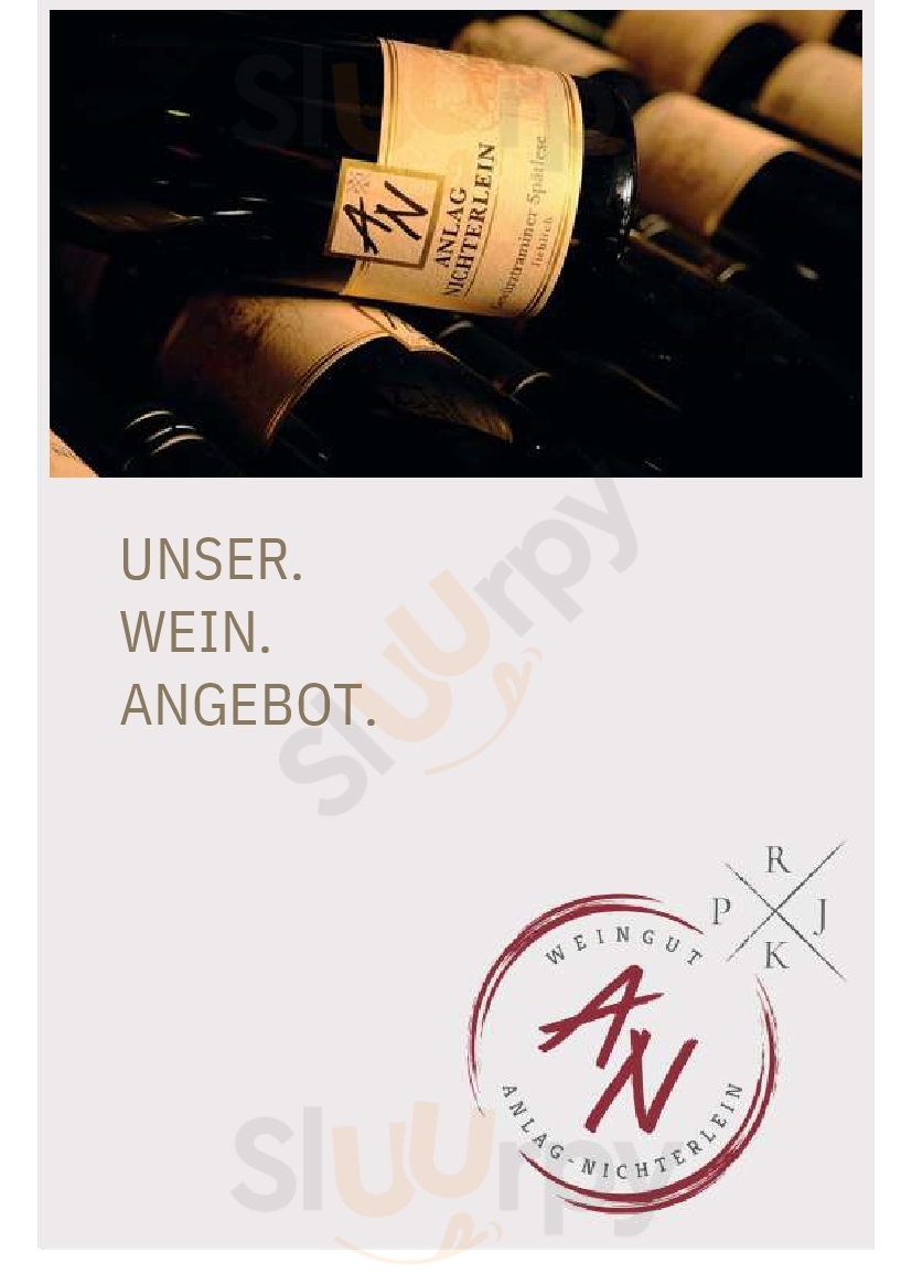 Zum Weinsticher Rhodt unter Rietburg Menu - 1