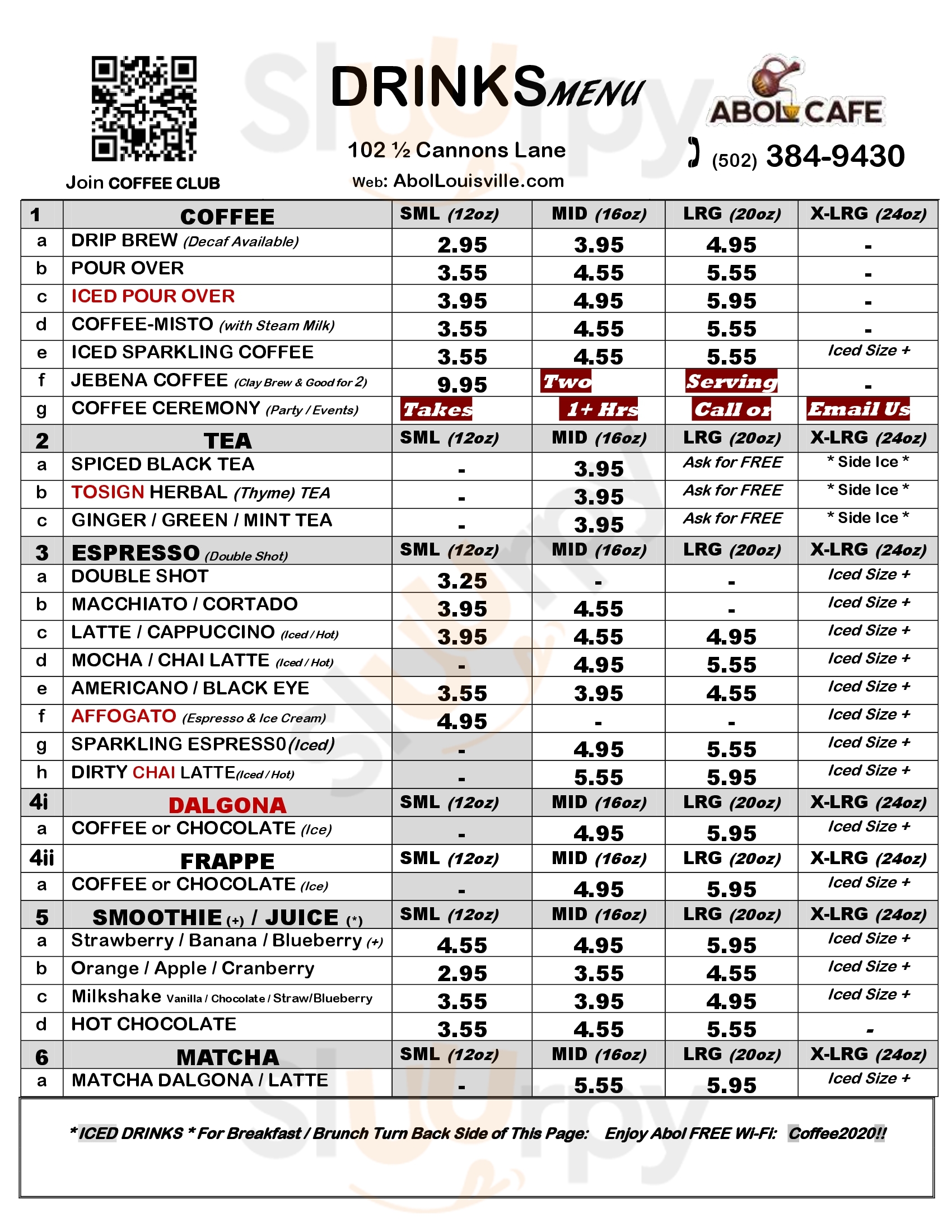 Enat - Äthiopisches Restaurant Köln Menu - 1